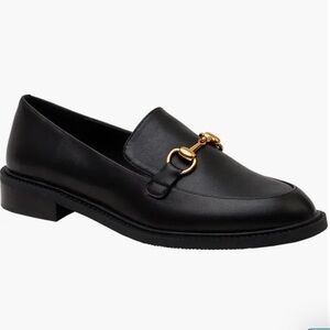 NIB Lisa Vicky Zany Loafer Horsebit Black Nappa Leather Office Preppy Sz 6